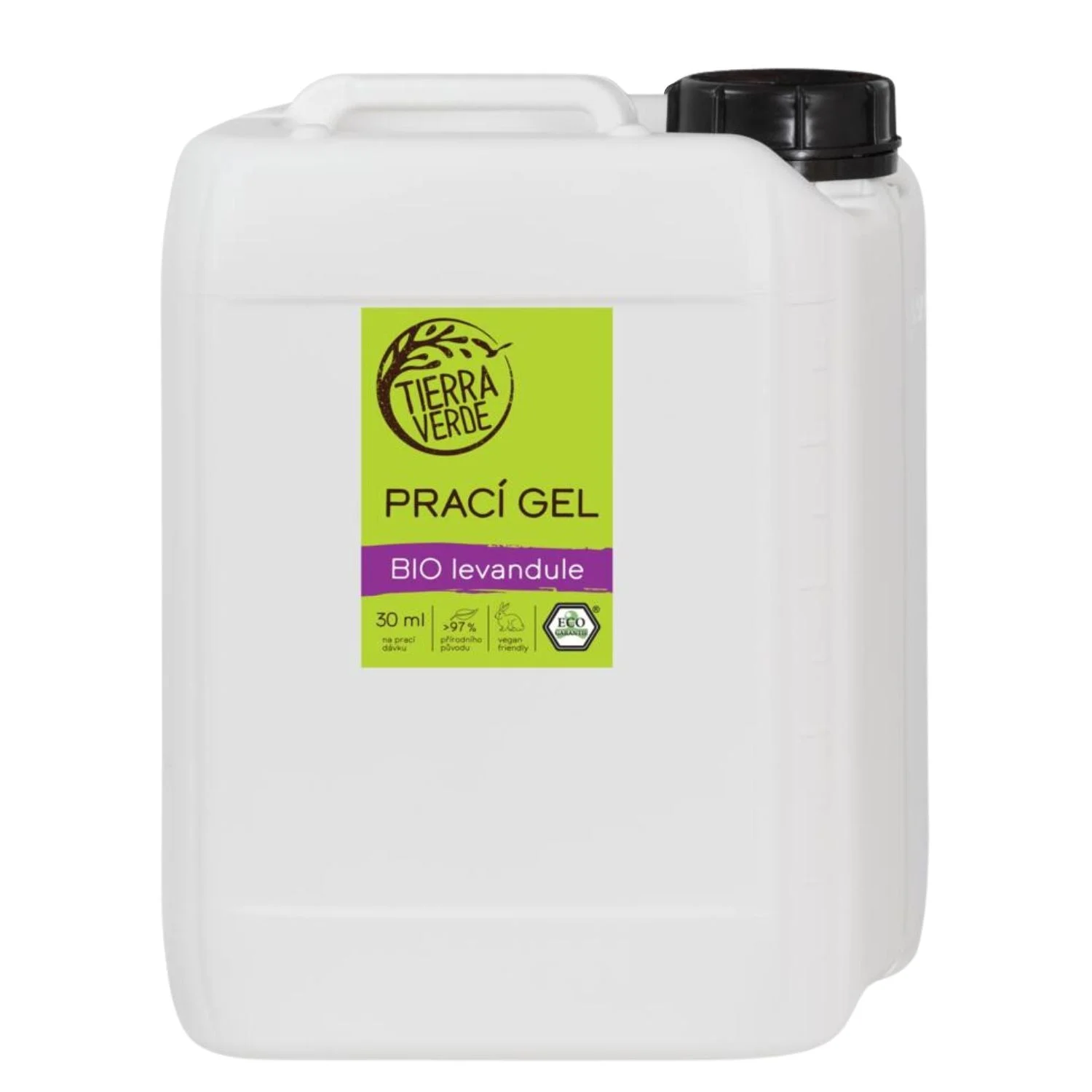 Tierra Verde Gel detersivo al profumo di lavanda BIO 100 ml - nuova formula migliorata