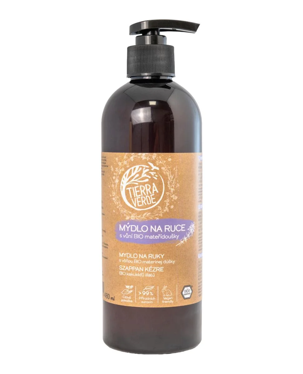 Tierra Verde Sapone liquido per le mani - BIO Timo serpillo 100 ml - con piantaggine bio ceca