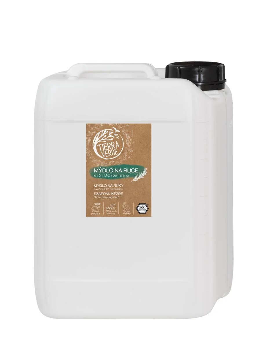 Tierra Verde Sapone liquido per le mani - BIO Rosmarino 100 ml - con piantaggine bio ceca