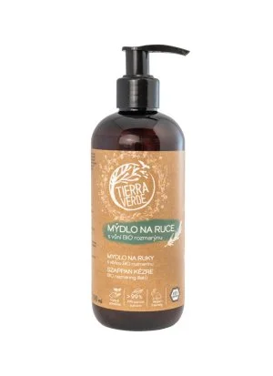 Tierra Verde Sapone liquido per le mani - BIO Rosmarino 290 ml - con piantaggine bio ceca