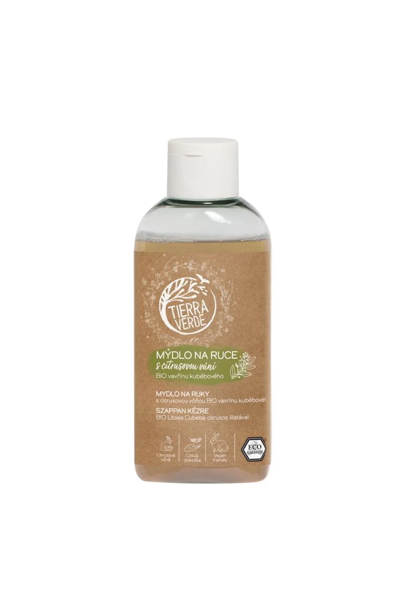 Tierra Verde Sapone liquido per le mani - BIO Alloro 100 ml - con piantaggine bio ceca