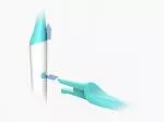 TIO Testine di ricambio per spazzolino (medie) (2 pz) - blu ghiaccio