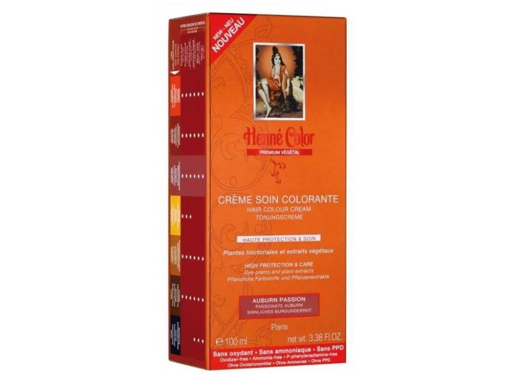 Henné Color Medicazione colorata per capelli ad alta protezione e cura Premium 100ml Bordeaux