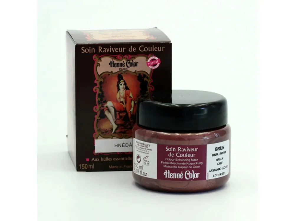 Henné Color Maschera nutriente colorata per capelli 150 ml Marrone