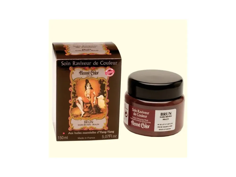 Henné Color Maschera nutriente colorata per capelli 150 ml Marrone