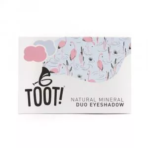 TOOT! Ombretto minerale duo rosa e blu - Flamingo (4,6 g) - delicato sulla pelle sensibile