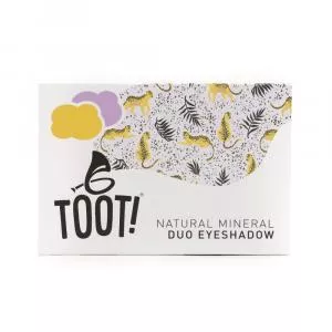 TOOT! Ombretto minerale duo giallo oro e viola - Ghepardo (4,6 g) - delicato sulla pelle sensibile