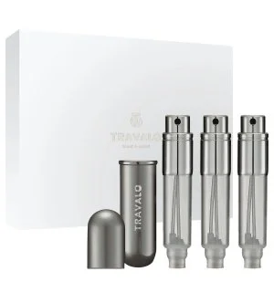 Travalo Classic atomizzatore ricaricabile per profumo 3x5 ml Titanio