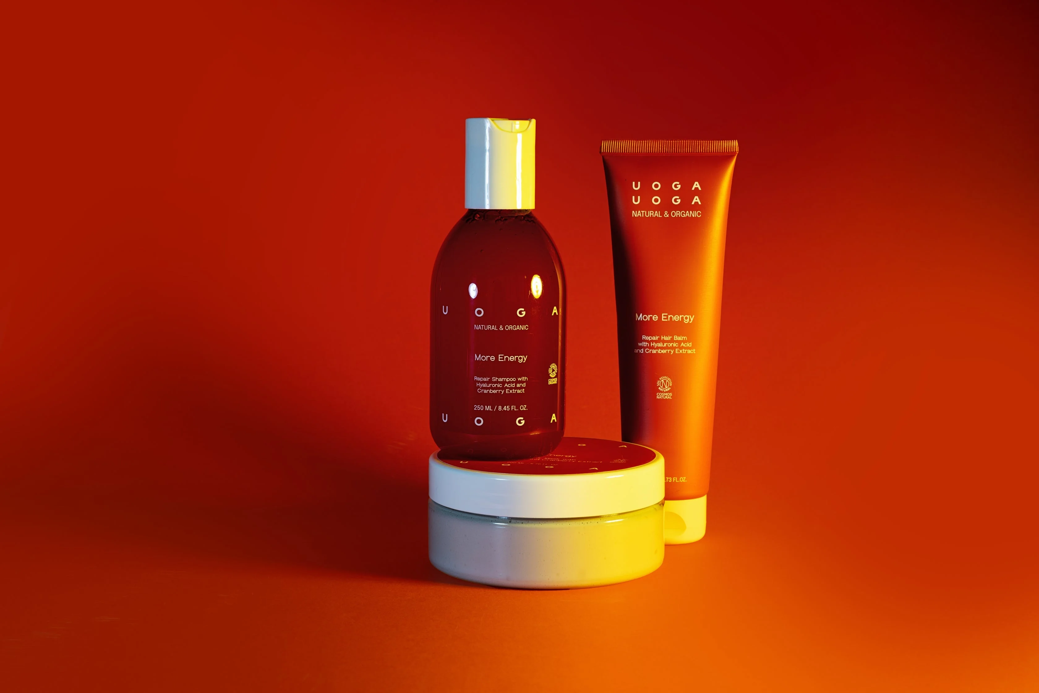 Uoga Uoga Shampoo per la rigenerazione profonda dei capelli More Energy BIO (250 ml) - aiuto per capelli secchi e danneggiati