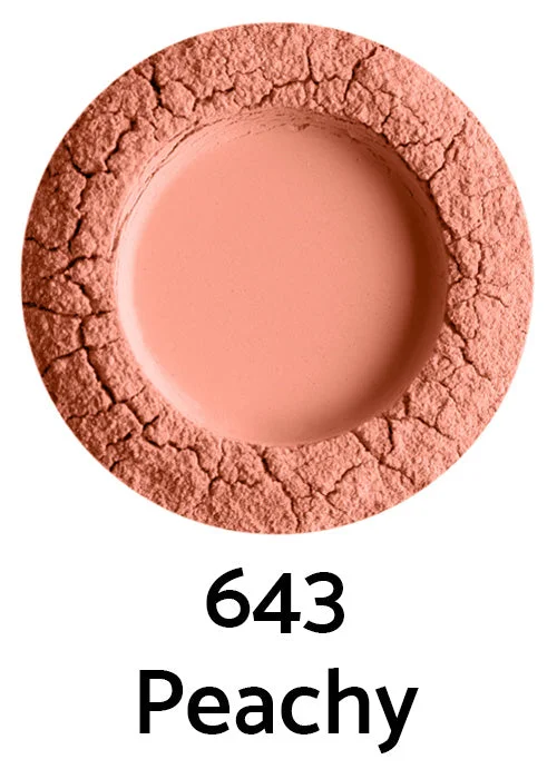 Uoga Uoga Fard minerale in polvere libera con ambra (5 g) 6435 Peachy - effetto naturale sulle guance in 3 tonalità