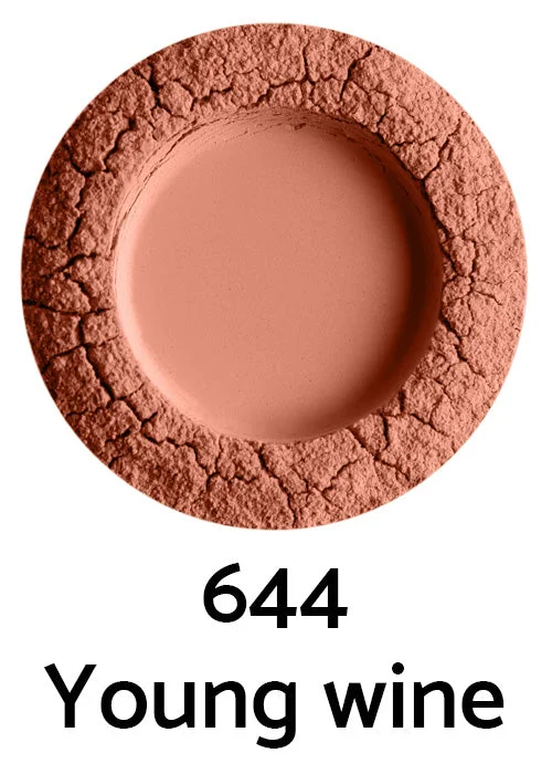 Uoga Uoga Fard minerale in polvere libera con ambra (5 g) 6435 Peachy - effetto naturale sulle guance in 3 tonalità