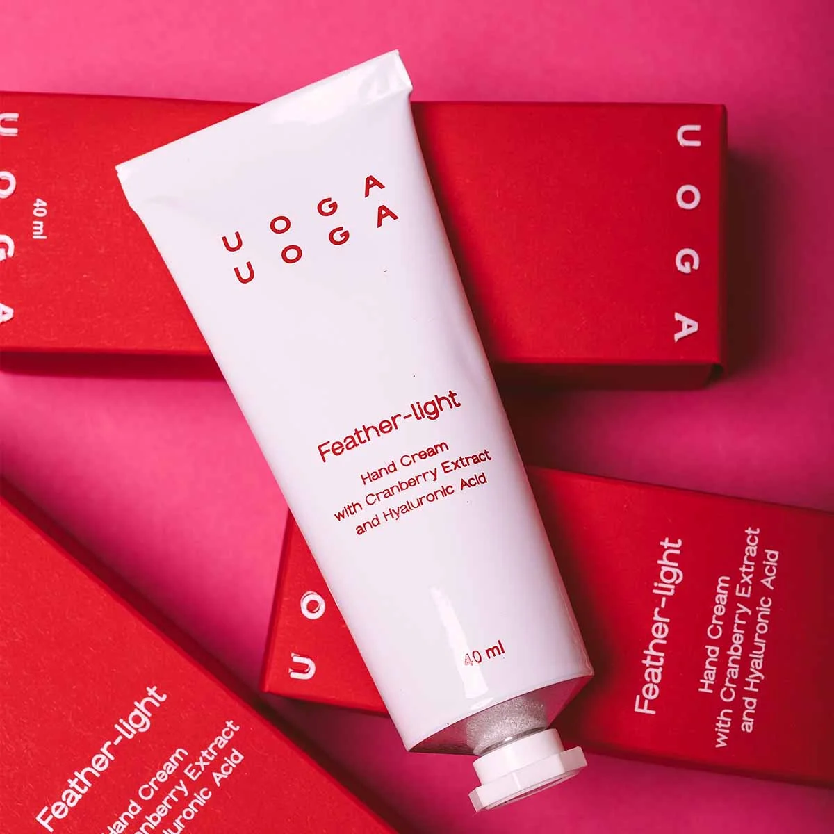 Uoga Uoga Crema mani nutriente Feather-light ai mirtilli rossi BIO (40 ml) - per pelle secca e stressata