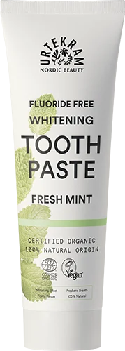 Urtekram Dentifricio sbiancante alla menta BIO (75 ml) - dal fresco gusto di menta
