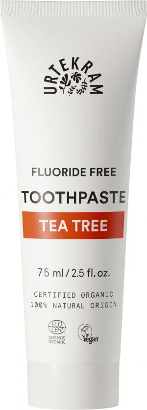 Urtekram Dentifricio al tea tree BIO (75 ml) - senza fluoro