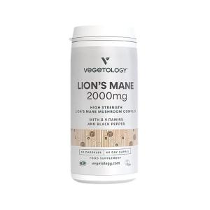 Vegan Lion's Mane 2000 mg B-Complex, 60 capsule