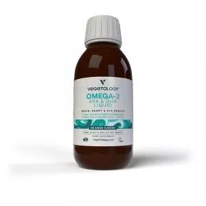 Vegetology Vegetology Opti-3, Omega-3 EPA e DHA con vitamina D3, liquido 150 ml, non aromatizzato