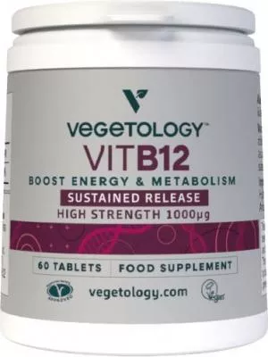 Vegetology Vegetology Vitamina B12 1000µg (cianocobalamina) a rilascio graduale 60 compresse