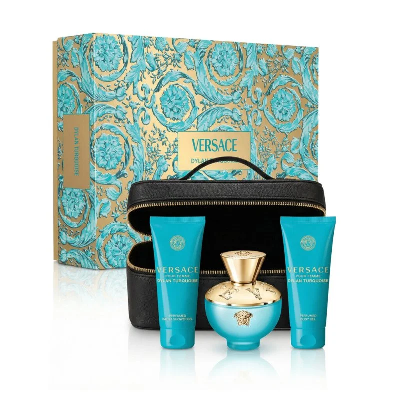 Pour Femme Dylan Turquoise eau de toilette da donna + gel doccia 100 ml + gel corpo 100 ml + beauty case