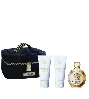 Versace Eros Pour Femme set regalo + latte corpo 100 ml + gel doccia 100 ml + pochette cosmetica eau de parfum da donna