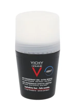 Vichy Homme Anti-Perspirant 48H Extra Sensitive deodorante antitraspirante roll-on per pelli sensibili da uomo