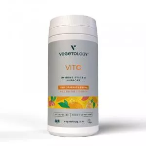 Vegetology Vitamina C 500 mg e bioflavonoidi per il supporto immunitario, 60 capsule