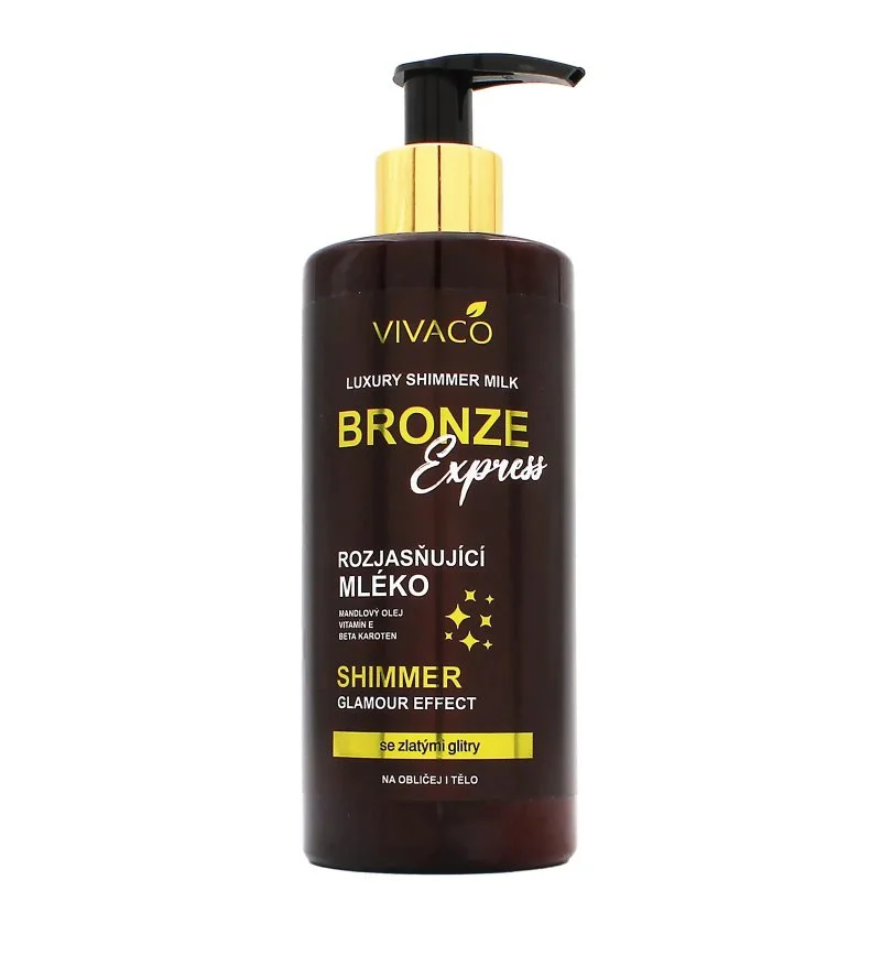 Bronze Express latte corpo illuminante con glitter 300 ml