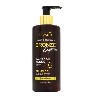 Vivaco Bronze Express latte corpo illuminante con glitter