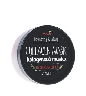 Vivaco Nourishing & Lifting Collagen Mask maschera al collagene per viso e décolleté
