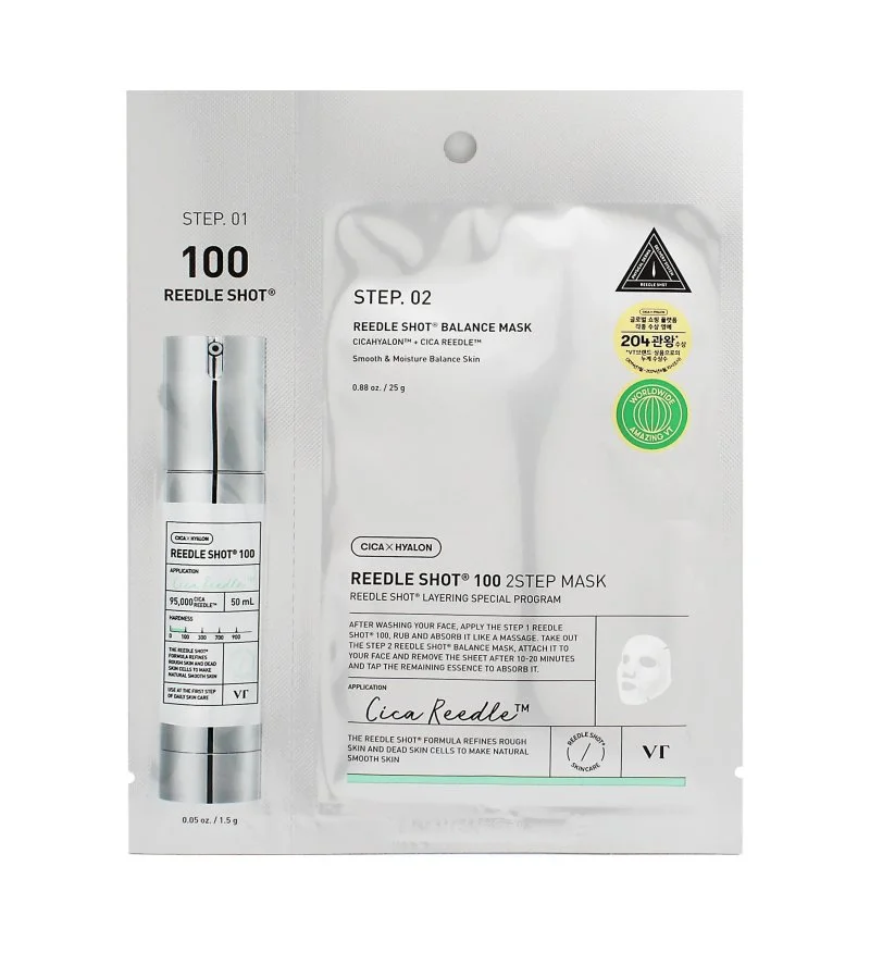 Reedle Shot 100 2 Step Mask maschera viso in tessuto rassodante 1,5+25 g