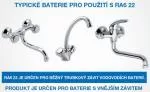 Watersavers RA6 22 - perlatore altamente economico con filetto interno di produzione ceca