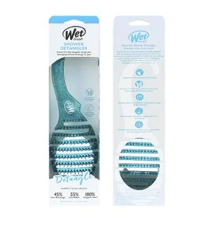 Wet Brush Shower Detangler spazzola per capelli Teal Glitter