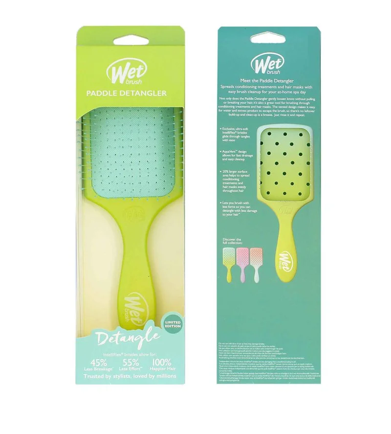 Paddle Detangler Feel Good spazzola per capelli Ombre - Verde/Blu