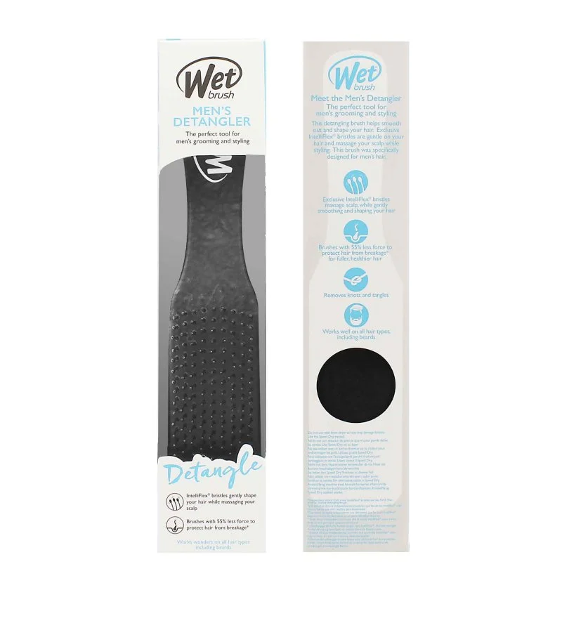 Men's Detangler spazzola per capelli Black Leather