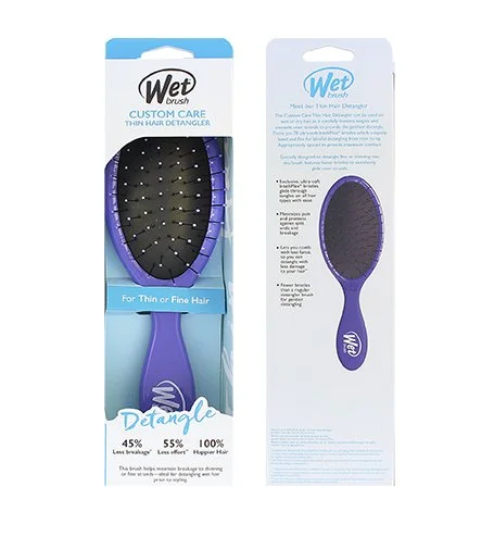 Custom Care Thin Hair Detangler spazzola per capelli Viola