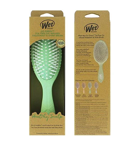 Go Green Treatment & Shine Brush spazzola per capelli Tea Tree