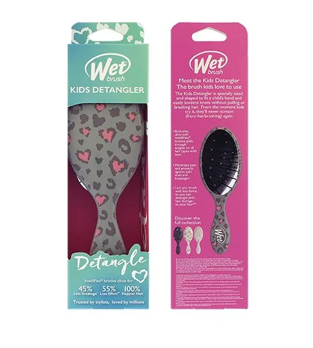 Kids Detangler spazzola per capelli Leopard