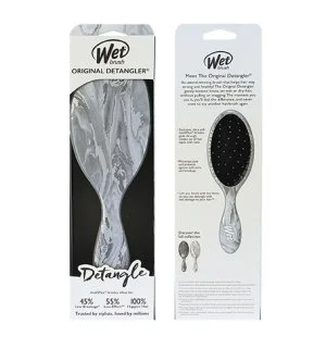 Wet Brush Original Detangler Metallic Marble spazzola per capelli Silver