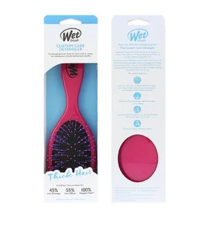 Wet Brush Custom Care Thick Hair Detangler spazzola per capelli Pink