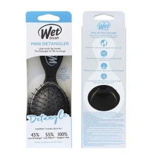 Wet Brush Mini Detangler spazzola per capelli Black