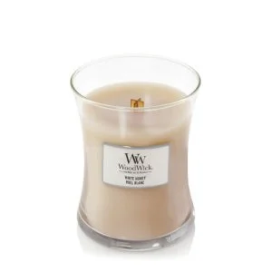 WoodWick White Honey candela profumata con stoppino in legno 275 g