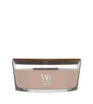 WoodWick Candela profumata Patchouli Créme con stoppino in legno 453,6 g