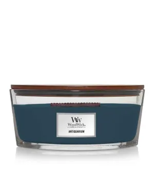 Candela profumata Woodwick Antiquarium con stoppino in legno per donne