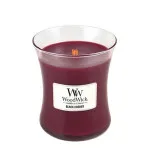 Candela profumata WoodWick Black Cherry con stoppino in legno 275 g