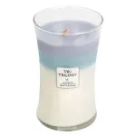 Candela profumata WoodWick Calming Retreat con stoppino in legno 609,5 g
