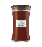 Candela profumata WoodWick Cinnamon Chai con stoppino in legno 609,5 g