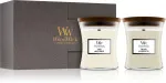 Set regalo WoodWick Fireside, Linen WoodWick Fireside, Linen dárková sada