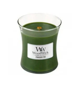 Candela profumata WoodWick Frasier Fir con stoppino di legno per donne