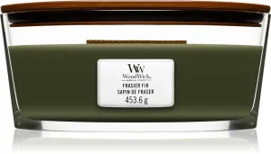 Candela profumata WoodWick Frasier Fir con stoppino in legno 453,6 g