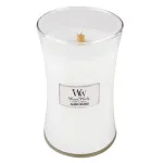 Candela profumata WoodWick Island Coconut con stoppino in legno 609,5 g