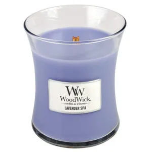WoodWick Lavender Spa candela profumata con stoppino in legno per donne
